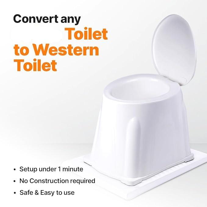 Portable Toilet Converter – Heavy-Duty Commode Stool