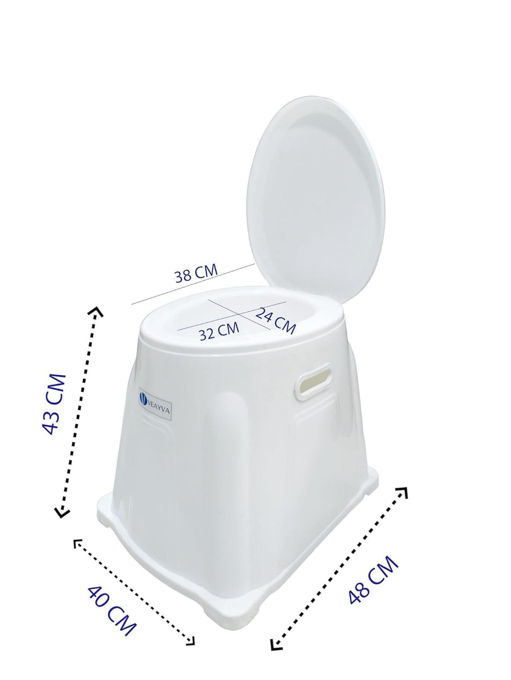 Portable Toilet Converter – Heavy-Duty Commode Stool
