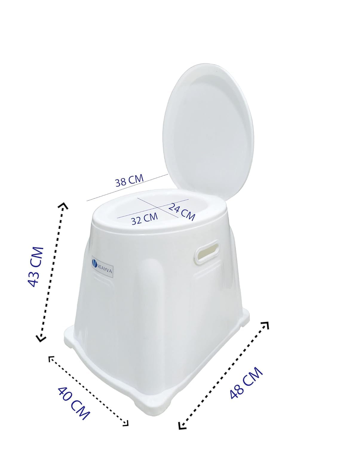 Portable Toilet Converter – Heavy-Duty Commode Stool
