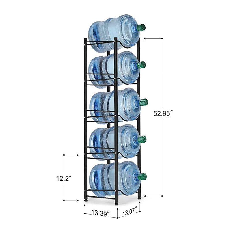 Water Bottle Cooler Holder - Jug Rack For 19 ltrs Water Bottle 5 Tier