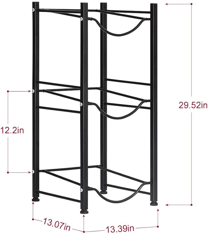 3 Tier 19L Water Bottle Holder Rack
