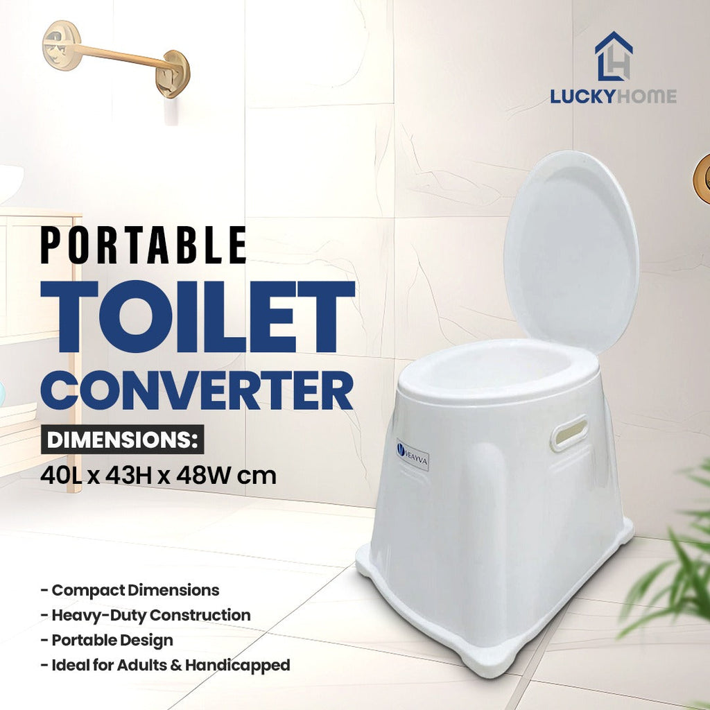 Portable Toilet Converter – Heavy-Duty Commode Stool