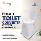 Portable Toilet Converter – Heavy-Duty Commode Stool