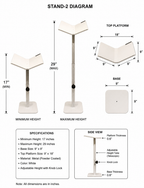 Adjustable Aluminum Quran Stand (Rehal)
