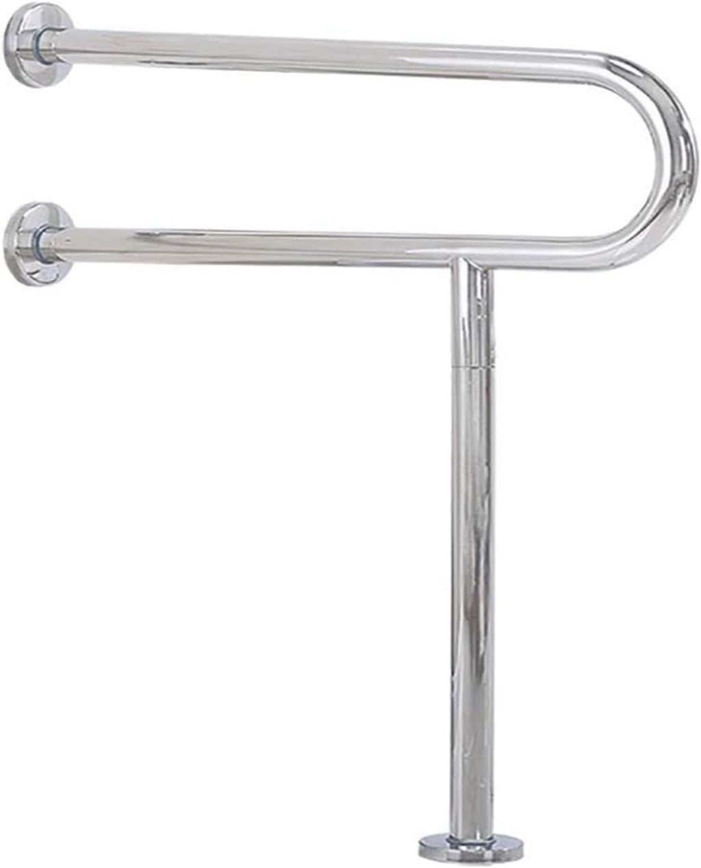 Stainless Steel Bathroom Safety Grab Bar with Floor Support